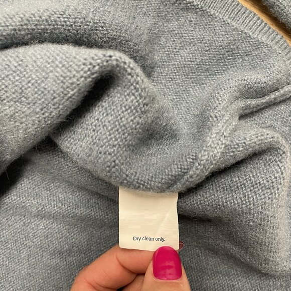 J. CREW SWEATER 100% LAMBSWOOL MENS L QUIET LUXURY KNIT BLUE NEUTRAL OLD MONEY - Picture 4 of 6